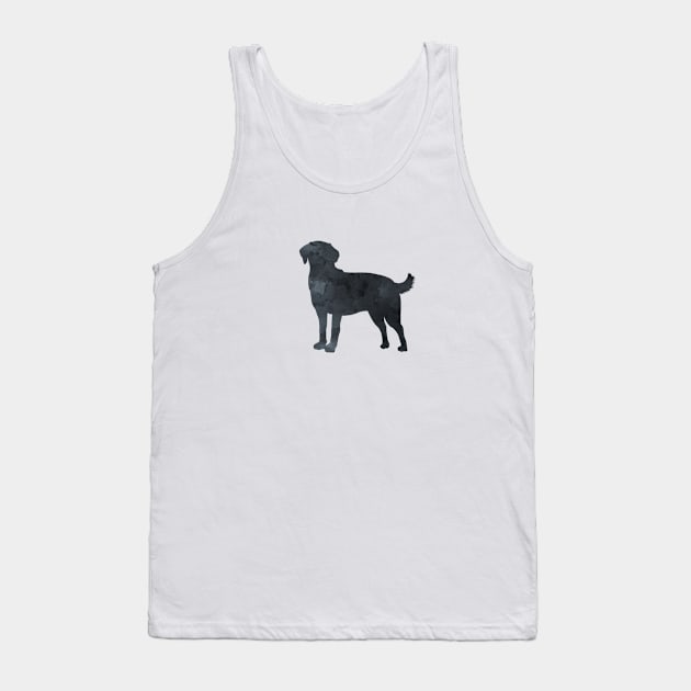 Lab Dog Labrador Black Silhouette Art Tank Top by BittenByErmines